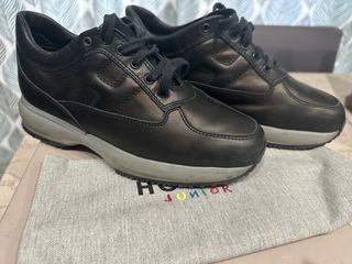 Scarpe Hogan bimbo nere in pelle n.34