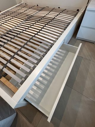 Cama IKEA Malm 180x200 con 4 cajones