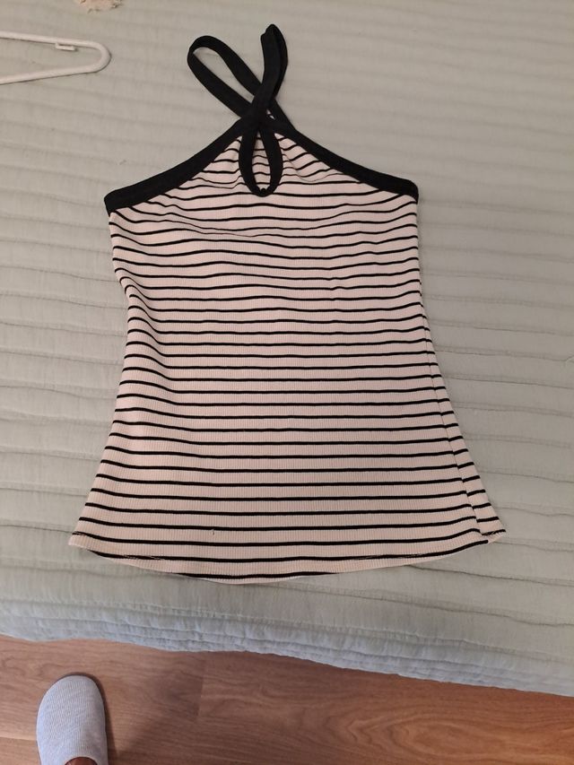 Camiseta de tirantes a rayas