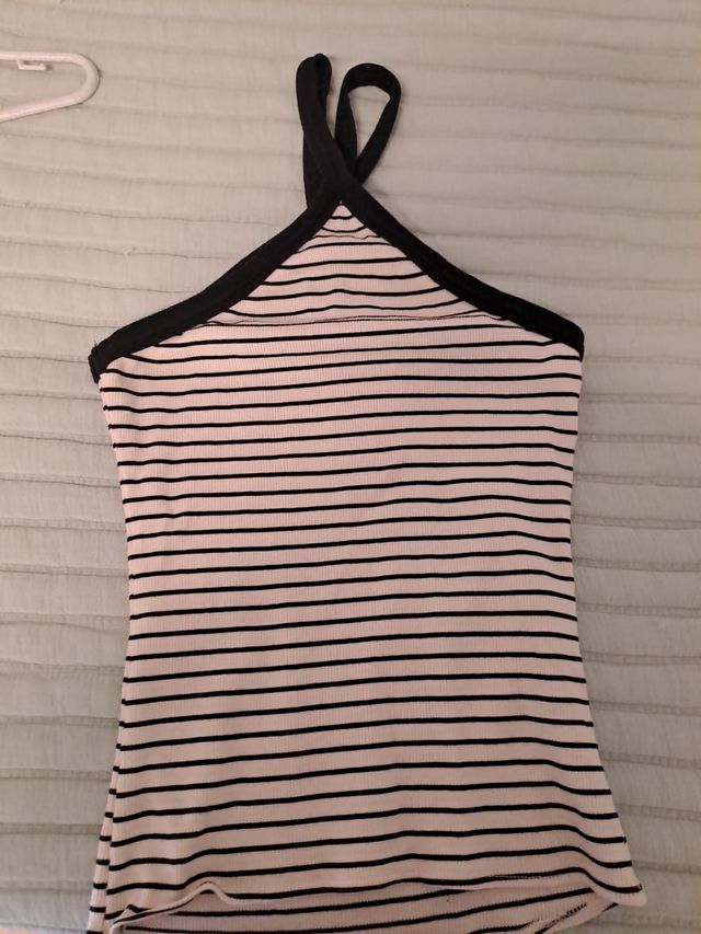Camiseta de tirantes a rayas