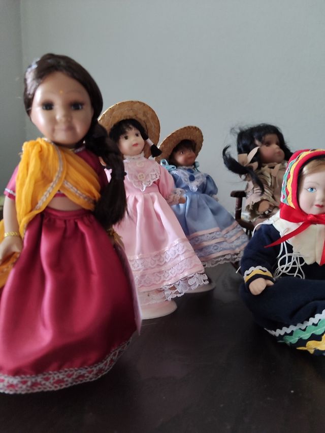 Lote Muñecas Porcelana Vintage