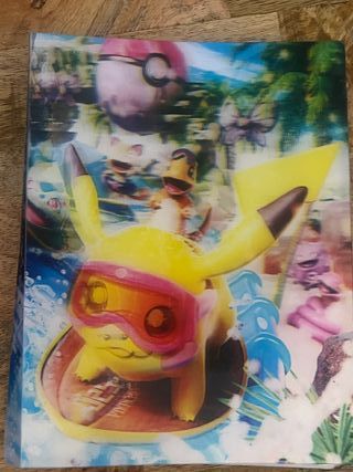 Álbum para guardar cartas Pokémon tamaño cuaderno