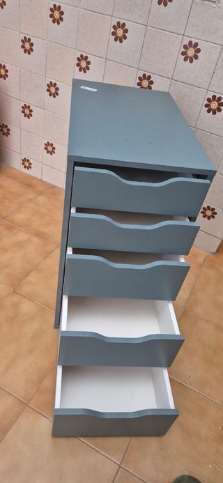 Cajonera Ikea ALEX gris