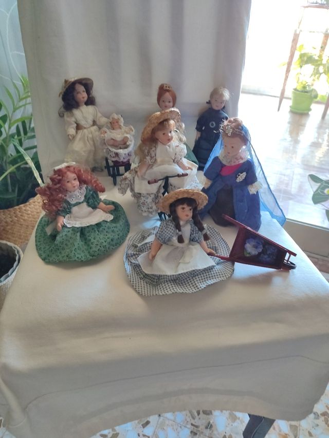 Lote Muñecas Porcelana colección.
