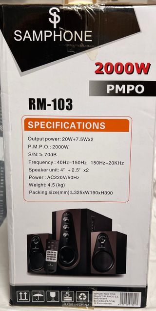 Altavoces Samphone 2.1 Multimedia Bluetooth