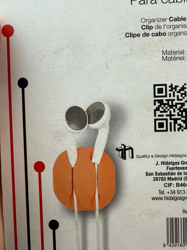 Organizador de Cables Clip Organizador Pack x6