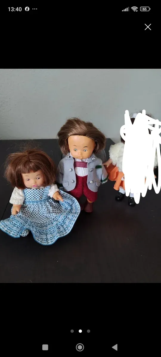 Lote de 2 muñecos de plástico