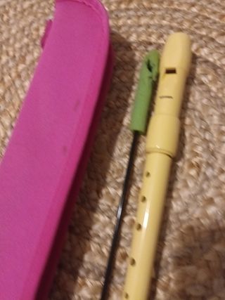 Flauta con funda y limpiador
