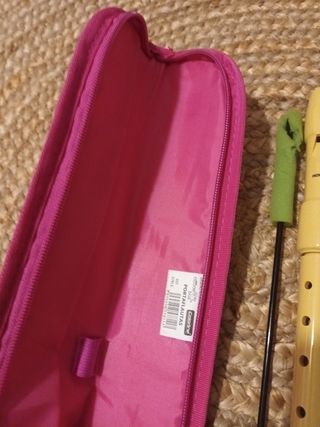 Flauta con funda y limpiador