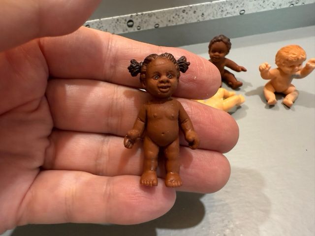 Lote 6 Muñecos Bebé Miniatura