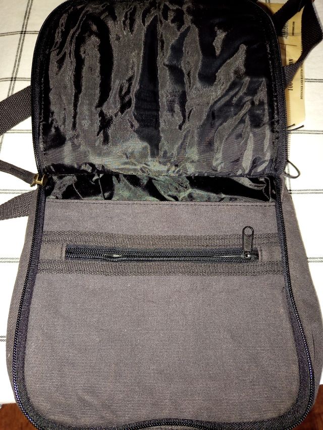 Bandolera Converse Negra Rayas Blancas