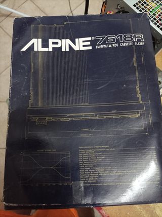 Autoradio Alpine 7618R top di gamma anno 90