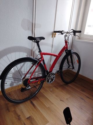 Bicicleta BTWIN Ciudad-Montaña Roja