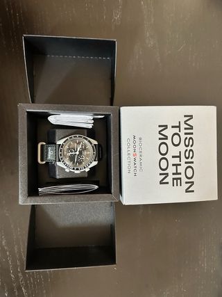 Omega Bioceramic Moonswatch Negro/Blanco