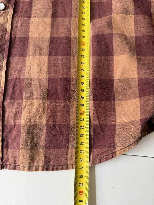 Camisa Lucky Brand cuadros marrón XXL