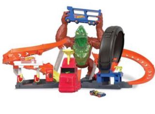 Circuito Hot Wheels con Mono Gigante
