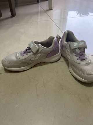 Scarpe Arena bambina viola e grigio chiaro