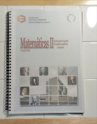 Matemáticas II, Manual para los grados económicos 