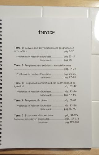 Matemáticas II, Manual para los grados económicos 