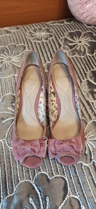 Zapatos de tacón rosa talla 36