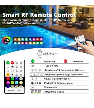 Luci a LED sommergibili per piscina/deco usate