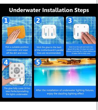 Luci a LED sommergibili per piscina/deco usate