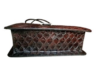 Bolso Vintage Cuero Pitón 90s