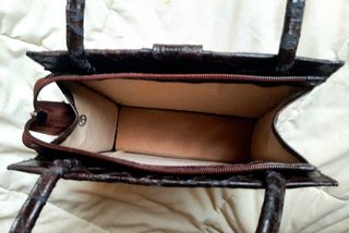Bolso Vintage Cuero Pitón 90s