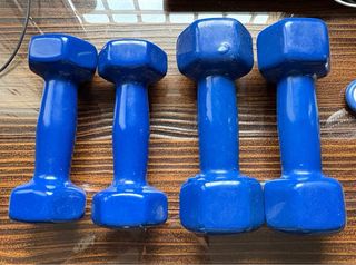 Pesas azules 2kg y 3kg