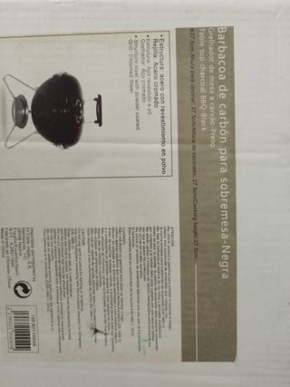 Barbacoa Negra Metálica