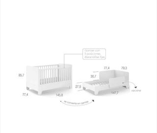 Cuna convertible Ros P-930-V1