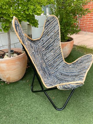 Sillón Butterfly Tela y Yute