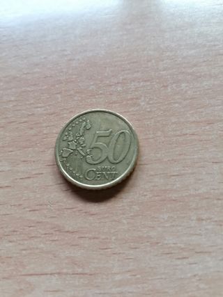 MONEDA 50 CÉNTIMOS CABALLO 
Año 2002