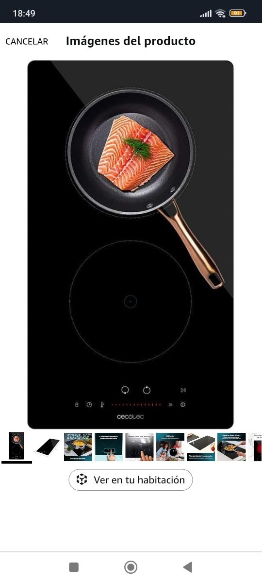 CecotecPlaca de Inducción 2 FuegosBoleroSquad12100