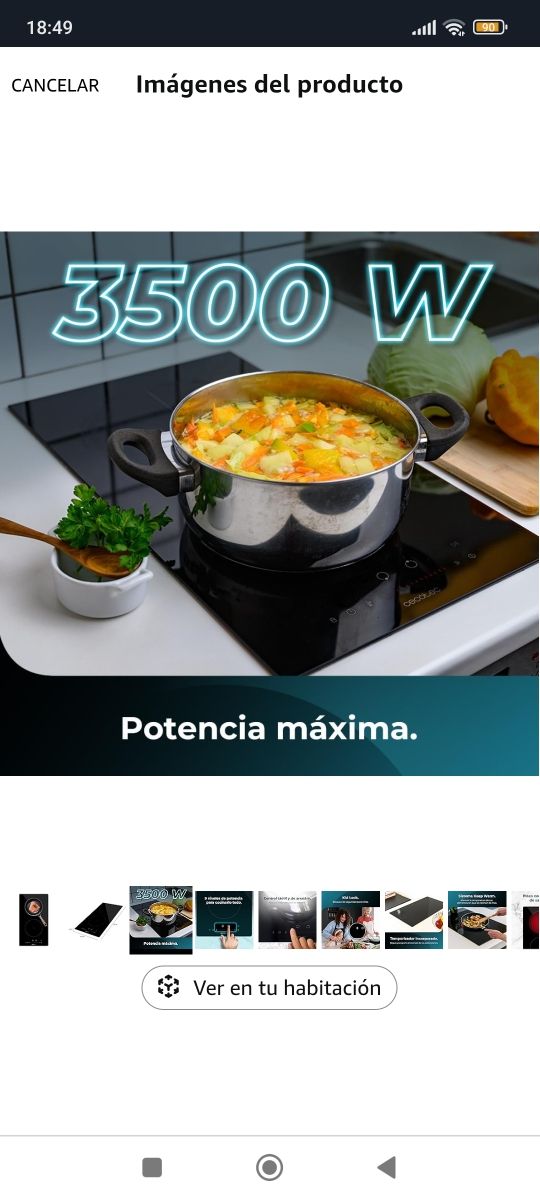 CecotecPlaca de Inducción 2 FuegosBoleroSquad12100