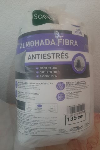 Almohada Fibra Antiestrés 135cm Save