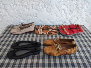 Lote 5 Sapatos Mulher