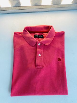 Polo Cortefiel Talla M Rosa
