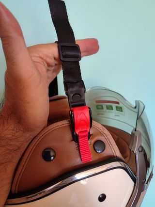 Casco Moto Retro Tricolor Talla L Unisex