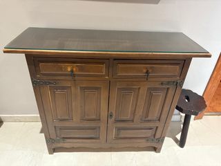 Mueble Castellano Taquillón Madera Maciza