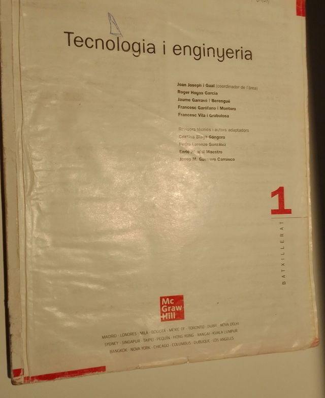 Tecnologia i Enginyeria 1r Batxillerat