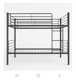 Litera alta de tubo gris