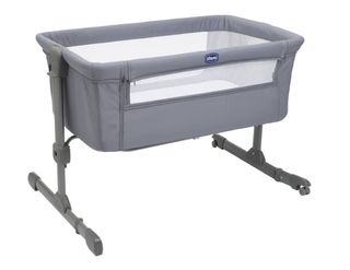 Minicuna bebé gris