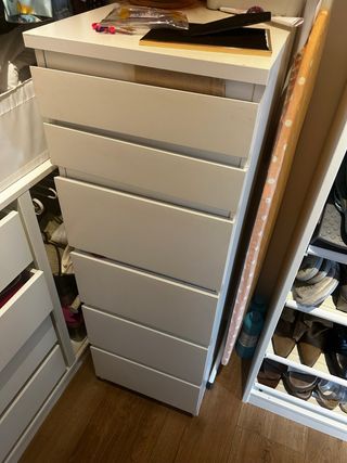 Cómoda joyero MALM Ikea blanca