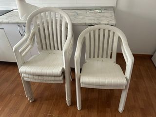 5 Sillas de plástico para exterior