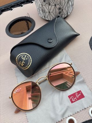 Ray-Ban Round Double Bridge Rose Gold