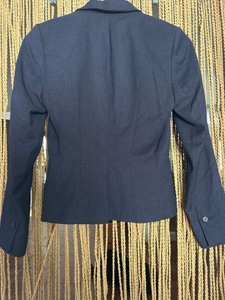 Blazer H&M Azul y lunares blancos