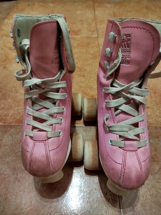 Patines 4 Ruedas Niñas Rosas