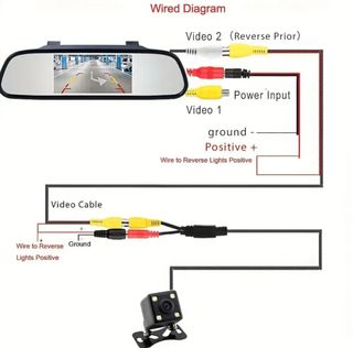 Espejo retrovisor con camara marcha atras