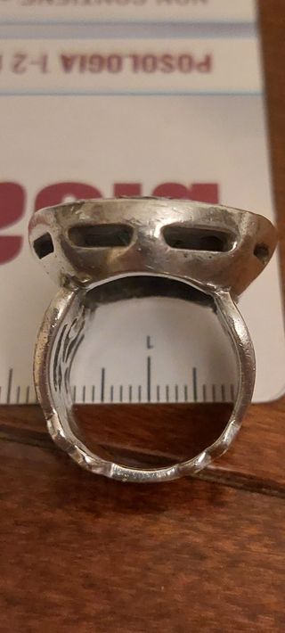 Anello Argento 925 con radici di smeraldo 